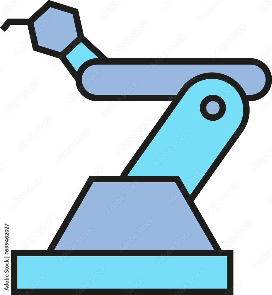 Manufacturing Robotic Arm Icon
