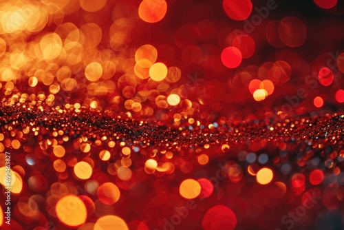A close-up view of a vibrant red and gold background. This image can be used for various design projects