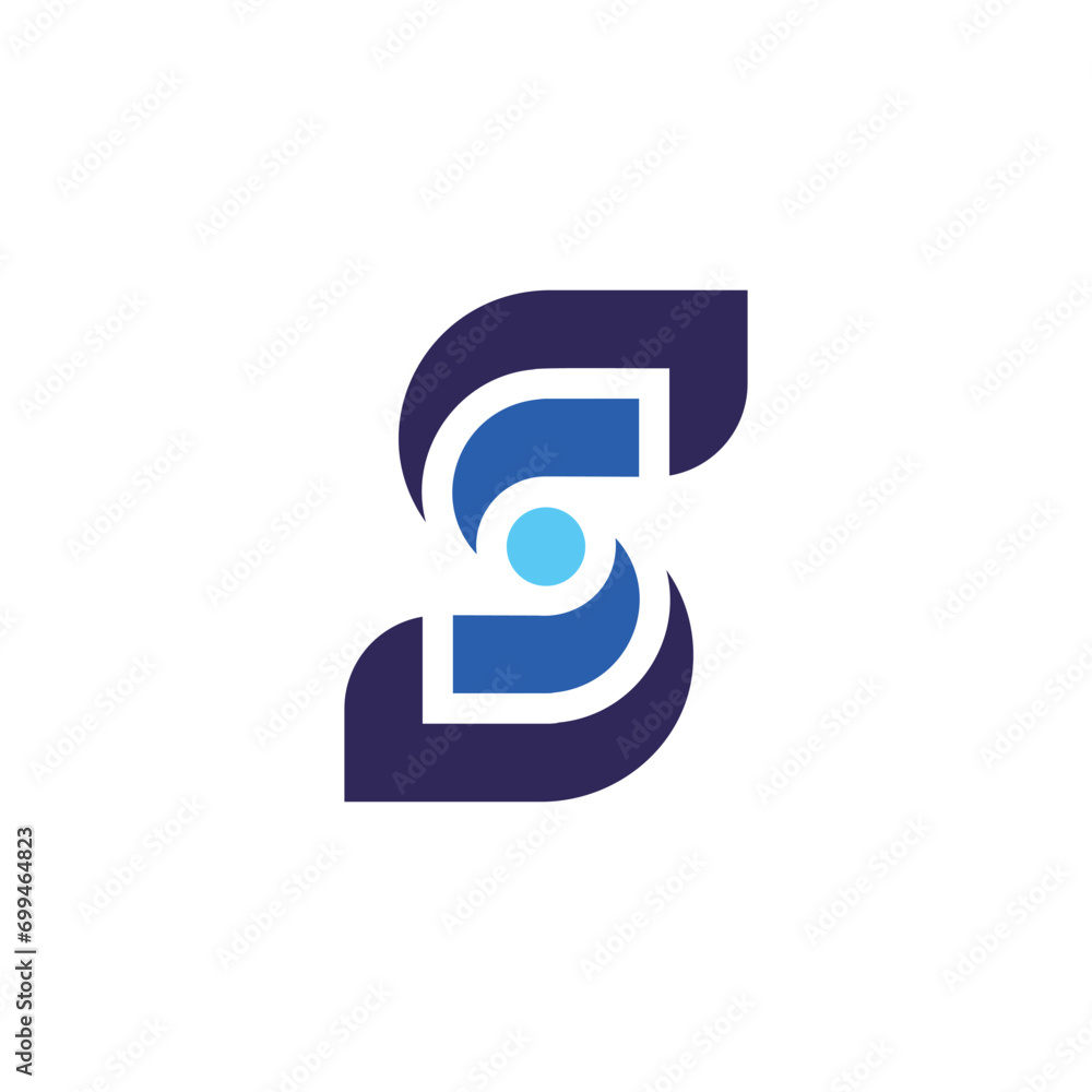 Unified and synergistic letter S logo Unified and synergistic letter S logo