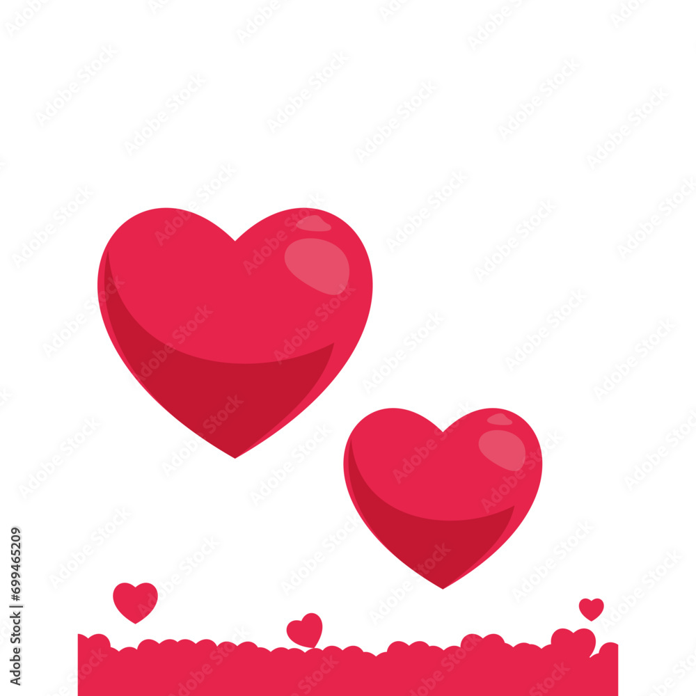 valentine day vector flat illustration