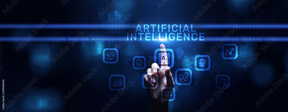Artificial intelligence AI Neural network deep machine learning concept. Artificial intelligence AI Neural network deep machine learning concept.