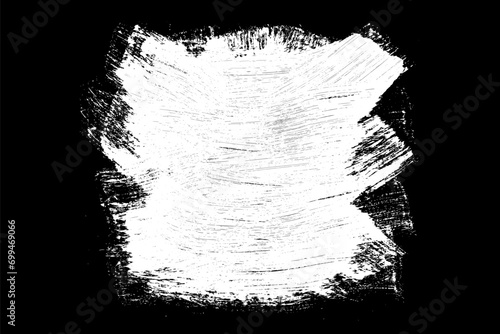 Grunge frame texture. Black border vector. Dawing illustration sketch. Art design banner.	
