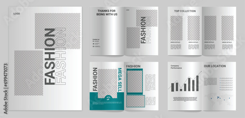 fashion brochure design template
