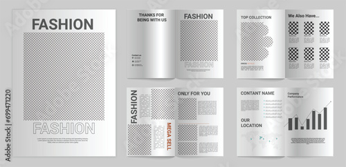 fashion brochure design template
