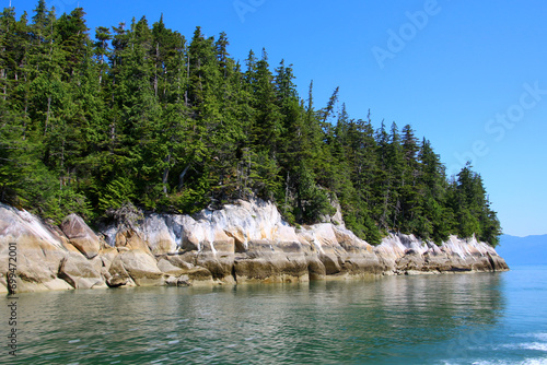 Alaska, coastal landscape near the small town of Wrangell, United States photo