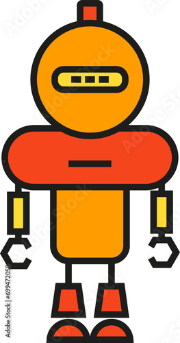 Humanoid Robot Icon 
