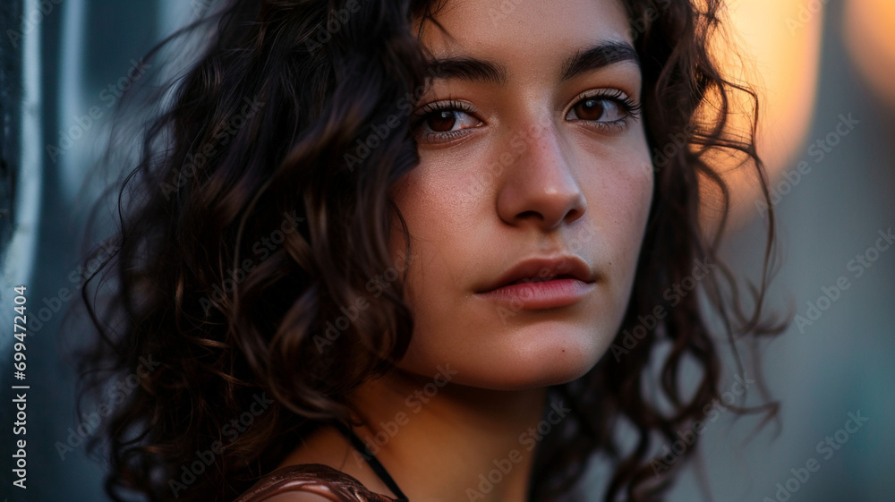 Naklejka premium beautiful woman, pc wallpaper