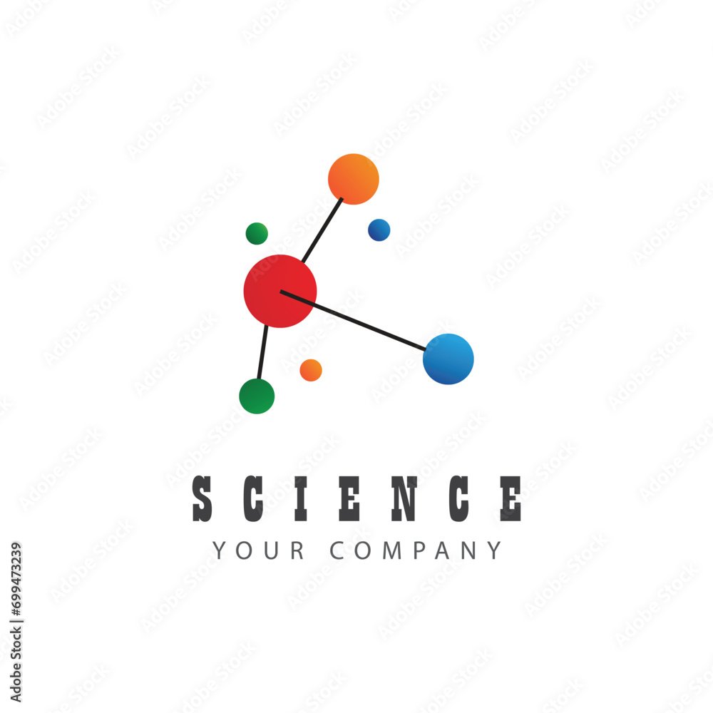 Molecule logo vector template element and symbol Molecule logo vector template element and symbol