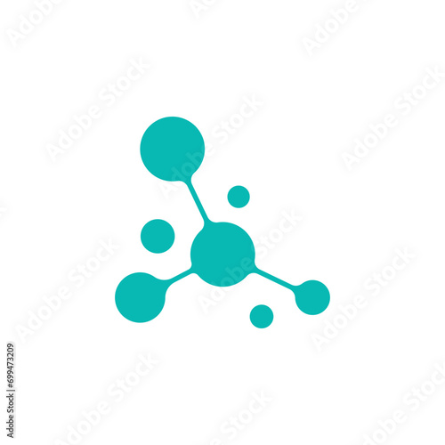 Molecule logo vector template element and symbol