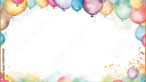 watercolor painting style vector of Birthday