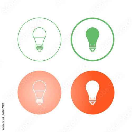 Electric Bulb Vector Icon