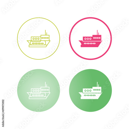 Delivery Ship Vector Icon