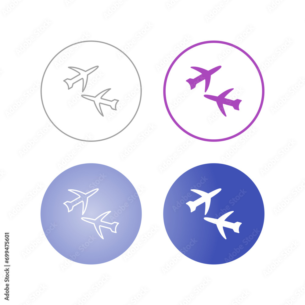 Multiple Flights Vector Icon Multiple Flights Vector Icon