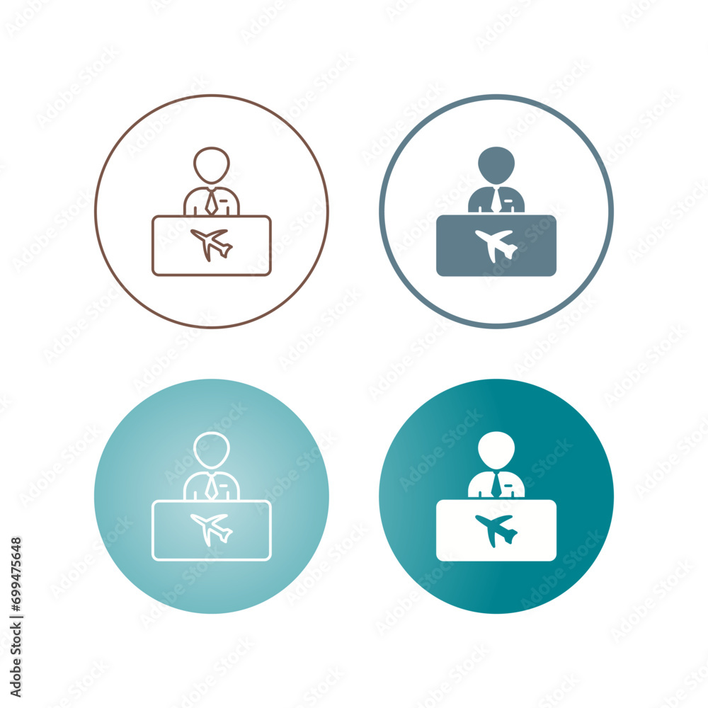 Flight Information Vector Icon Flight Information Vector Icon