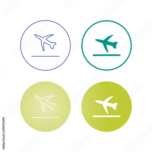 Flight Takeoff Vector Icon