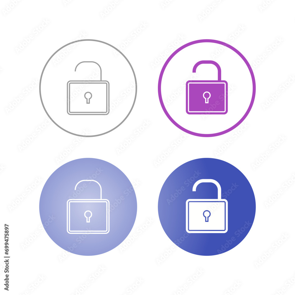 Open Lock Vector Icon Vector Icon Open Lock Vector Icon Vector Icon