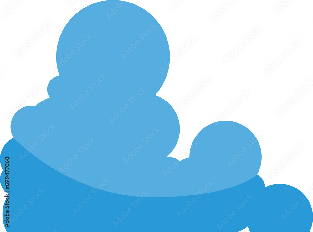 Obraz premium Blue Cloud Illustration 