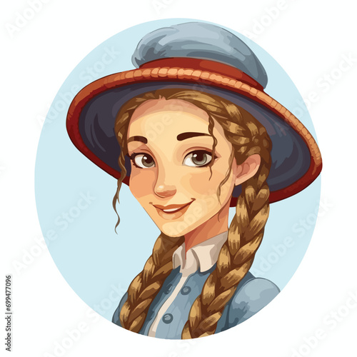 child in a hat