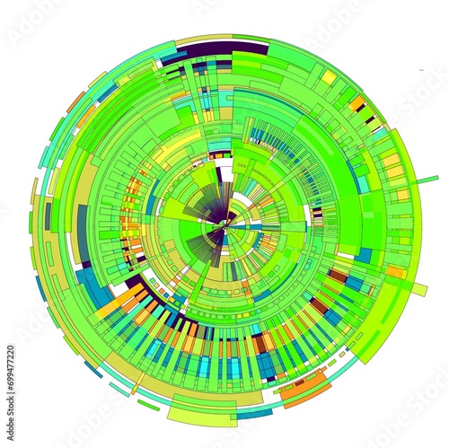 color circle on white background 