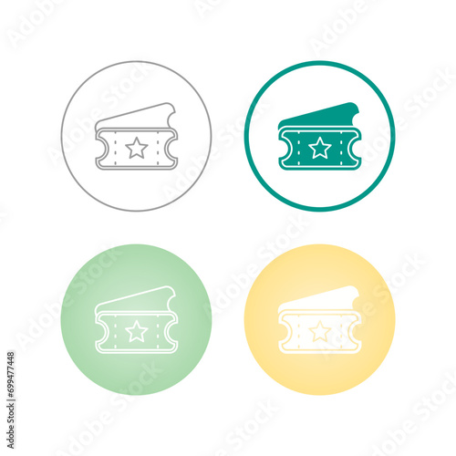 Ticket Vector Icon