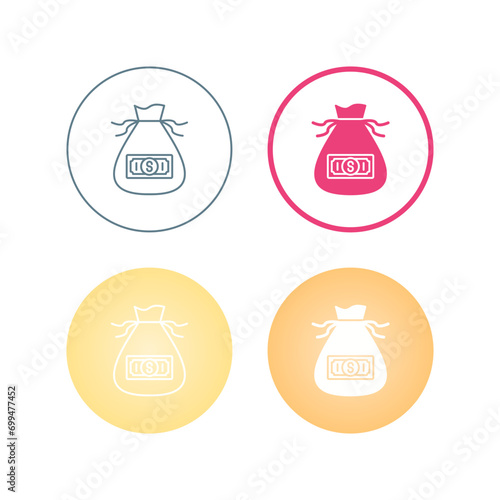 Money Bag Vector Icon