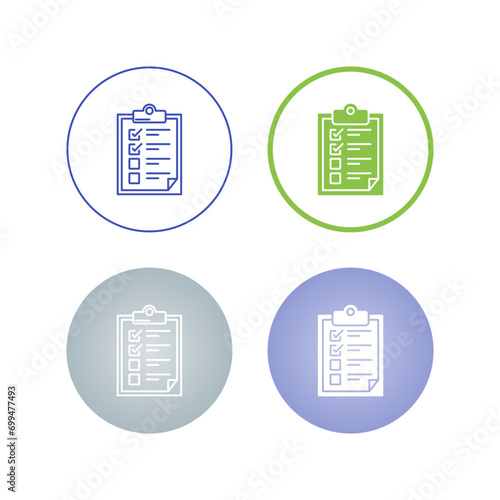 Checklist Vector Icon