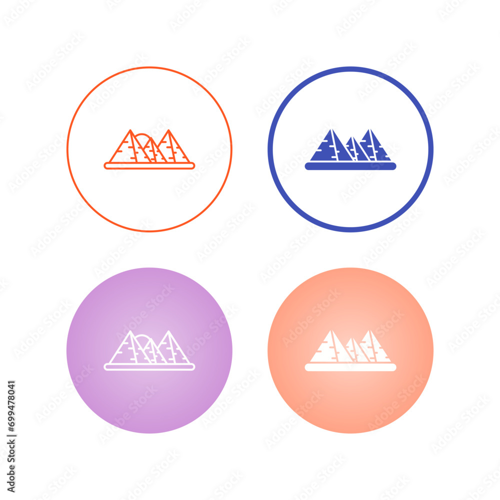 Pyramid Vector Icon Pyramid Vector Icon