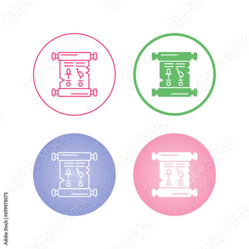 Papyrus Vector Icon
