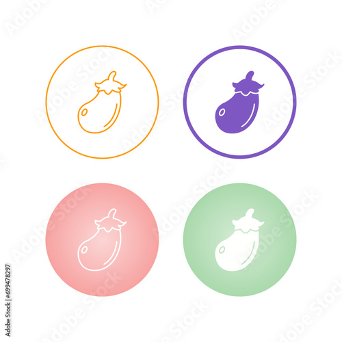 Eggplant Vector Icon