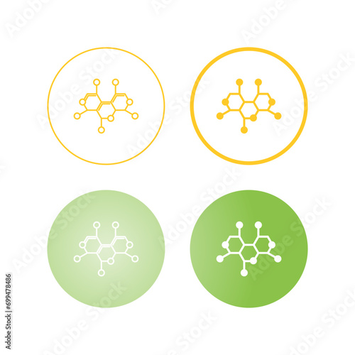 Molecule Structure Vector Icon
