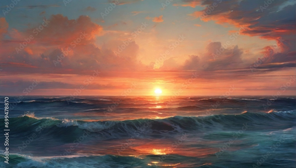 _Beautiful_ccean_and_sunset_on_the_horizo_