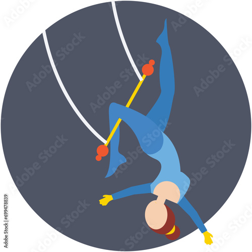 Circus Swing Vector Icon