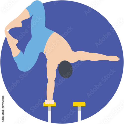 Hand Balancing Vector Icon