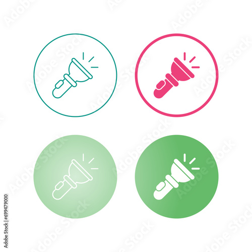 Flashlight Vector Icon