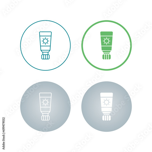 Sunscreen Vector Icon