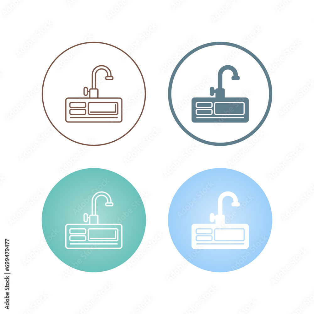 Kitchen Sink Vector Icon Kitchen Sink Vector Icon