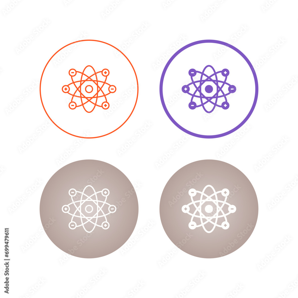 Atom Vector Icon Atom Vector Icon