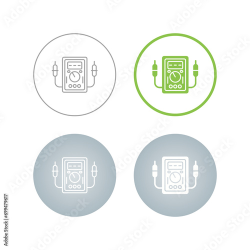 Voltmeter Vector Icon