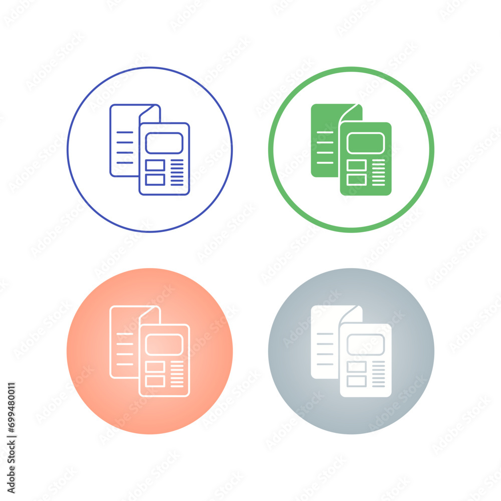 Brochure Vector Icon Brochure Vector Icon