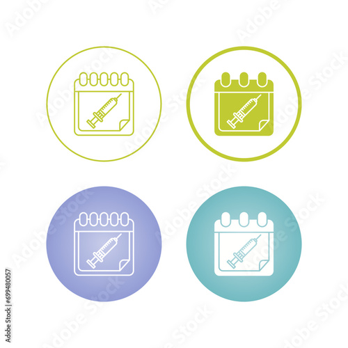 Vaccine Time Vector Icon