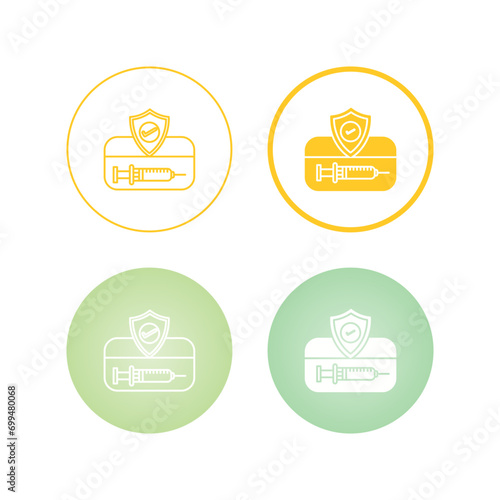 Vaccination Card Vector Icon