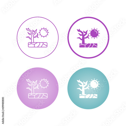 Drought Vector Icon