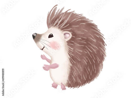 ハリネズミ（水彩画）