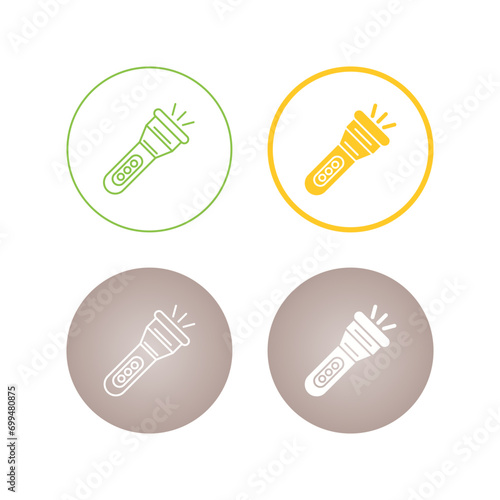 Flashlight Vector Icon