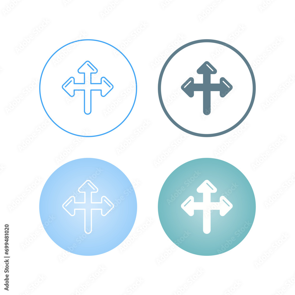 Directional Sign Vector Icon Directional Sign Vector Icon