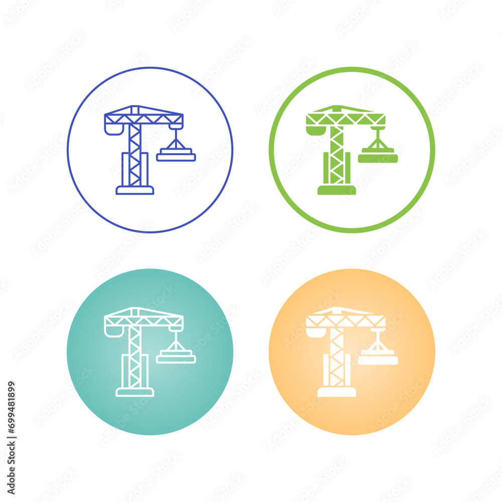 Crane Vector Icon Crane Vector Icon