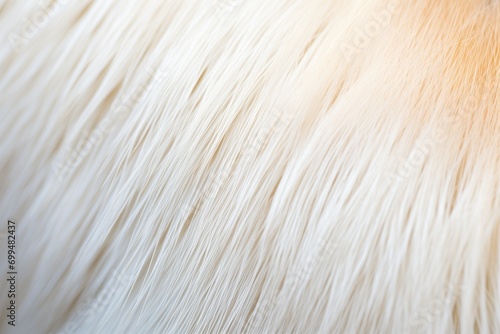 detail of foxs white fur pattern and textures
