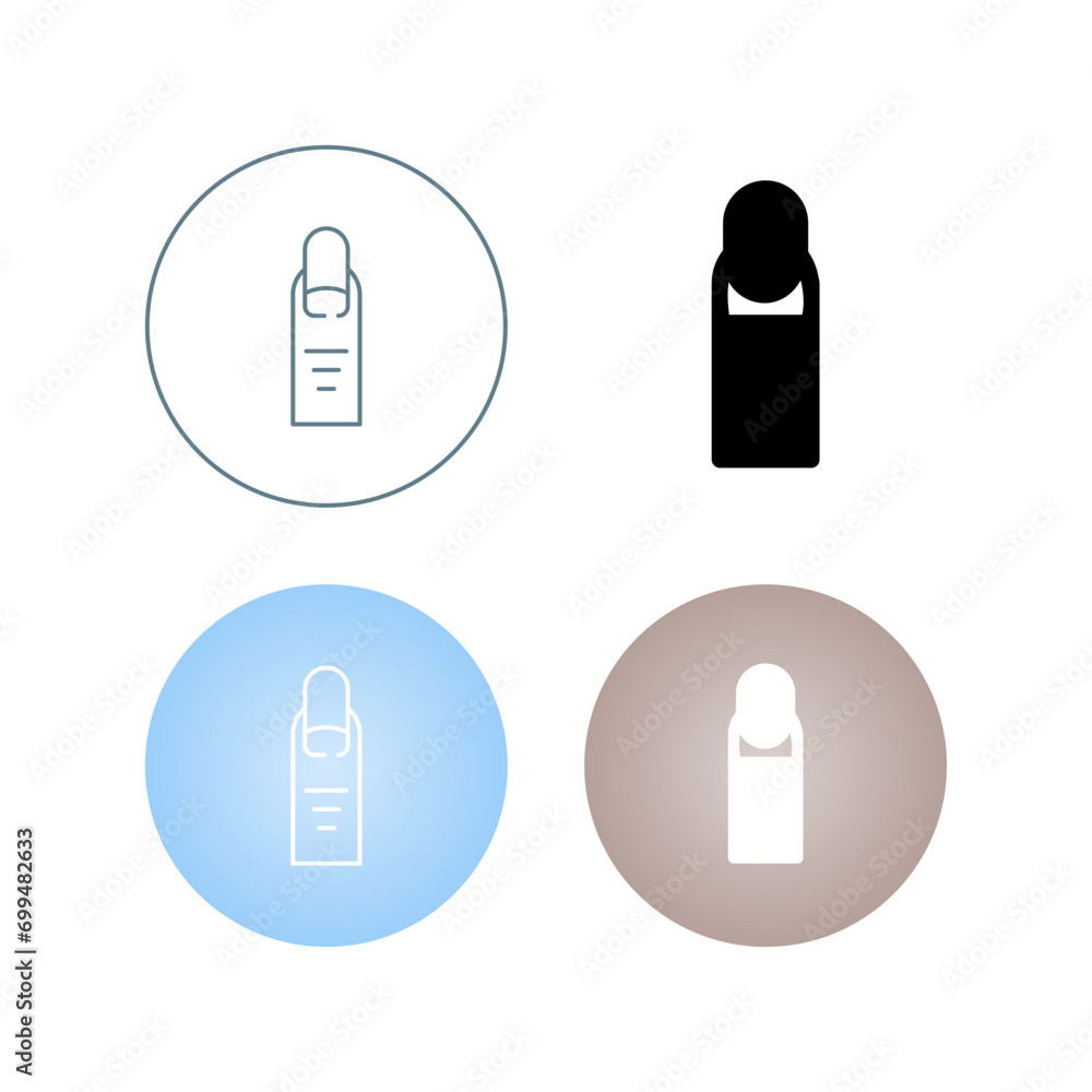 Nail Vector Icon Nail Vector Icon