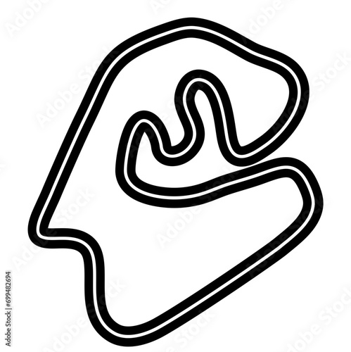 MotoGP Race Track Illustration