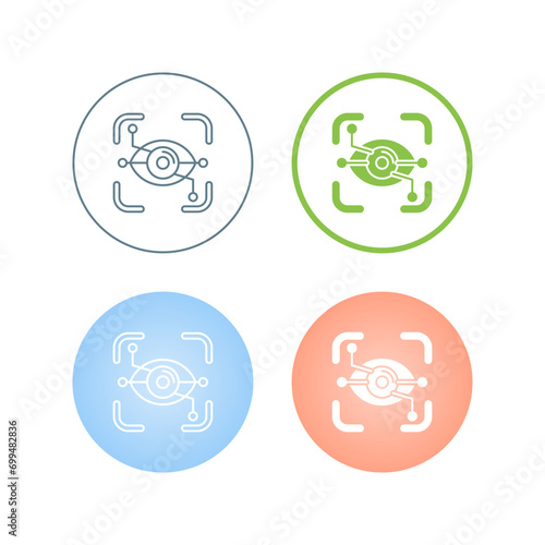 Eye Recognition Vector Icon